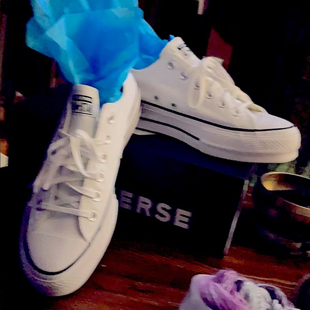 Lace up, Low top, Platform Sneakers